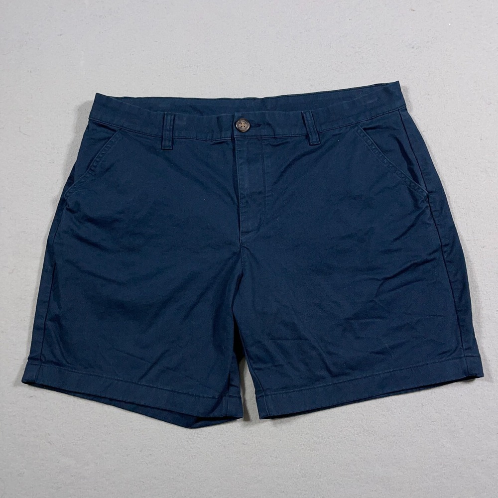 Chubbies Shorts Men's Size 35 Navy Blue 7" Summer Chino‎ Casual Everyday Walking